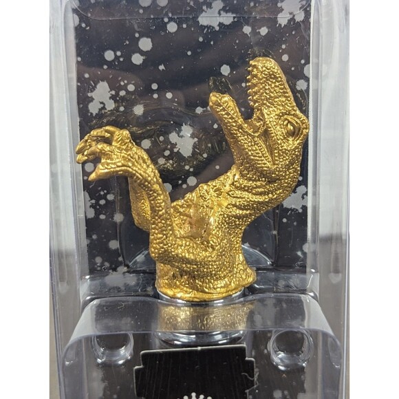 NEW Wild Eye Designs Raptor Wine Stopper Gold Dinosaur Velociraptor Figurine - Picture 2 of 8